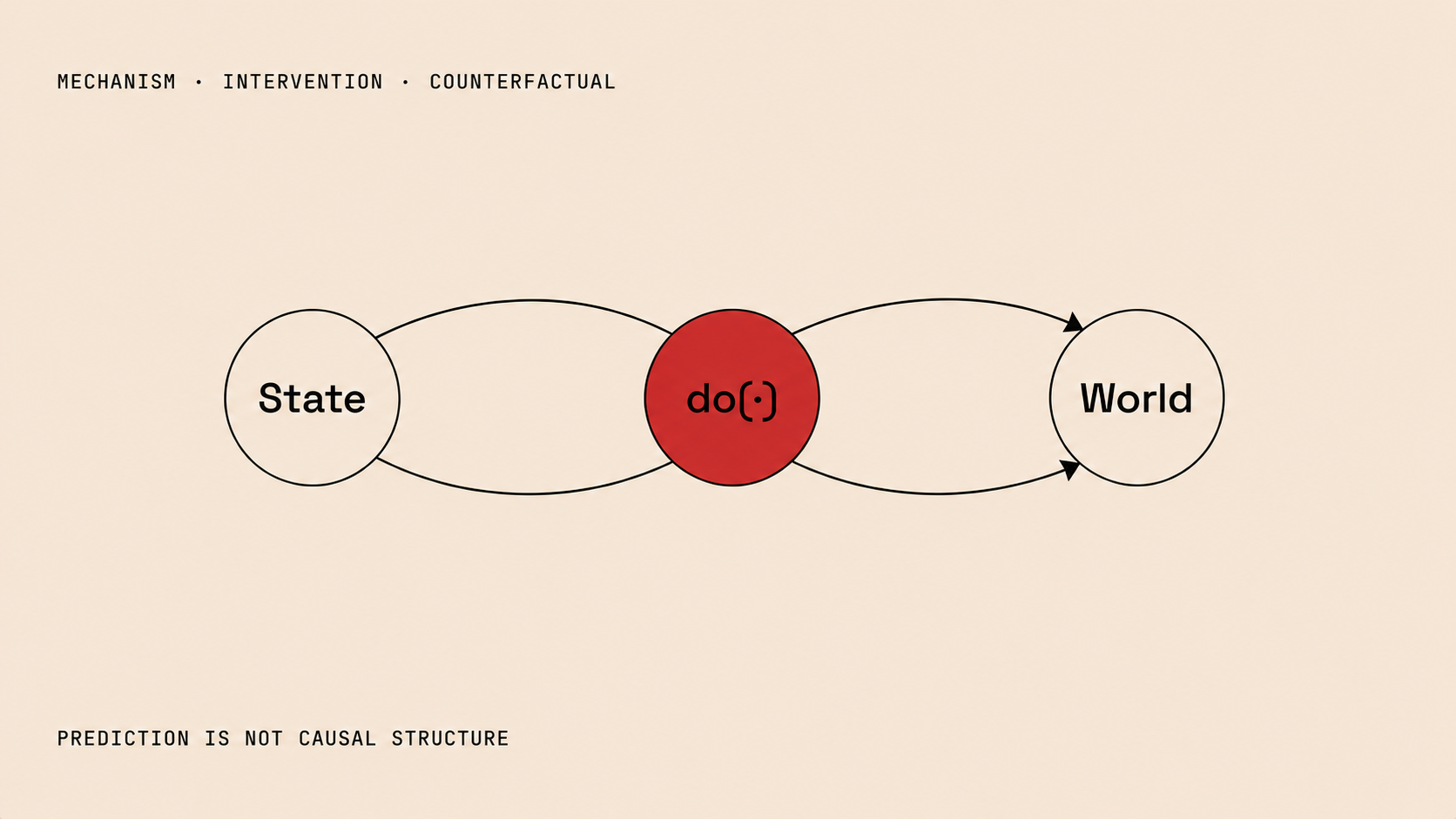 Causal intervention diagram