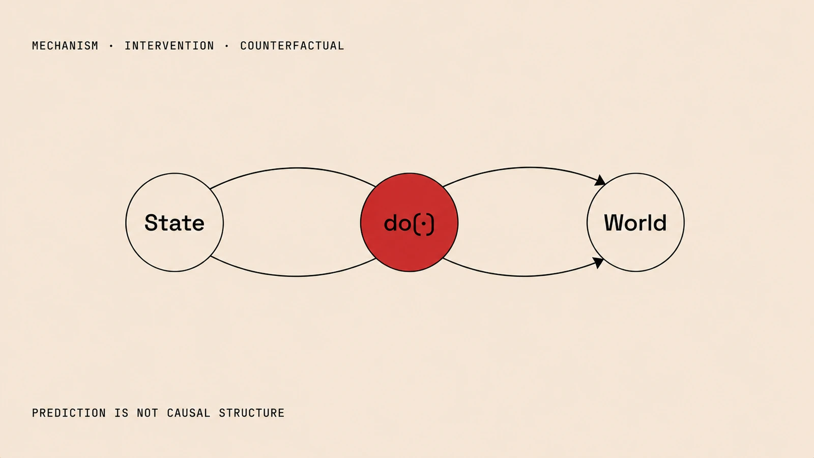 Causal intervention diagram